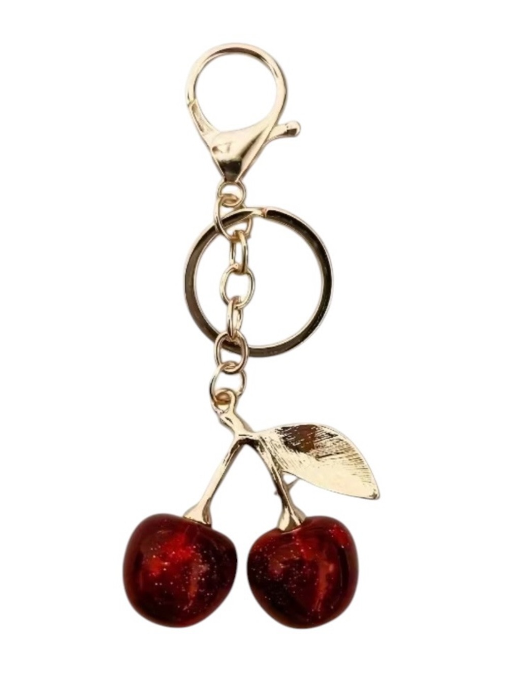 cherry bag charm